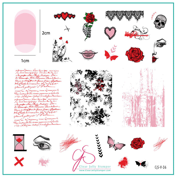 Valentine Stamping Plates