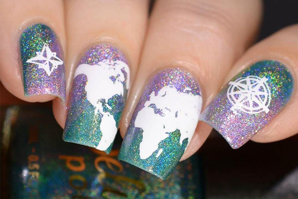 Holographic Layers: The Latest Nail Stamping Trend