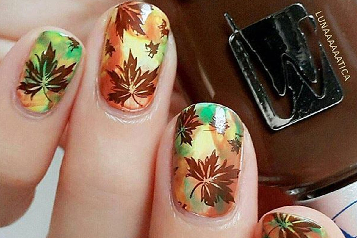 Nail Stamping Ideas: Fun & Festive Fall Nail Designs