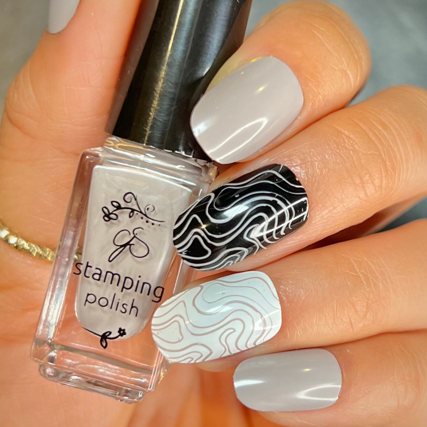 #15 Stone Cold - Nail Stamping Color (5 Free Formula)