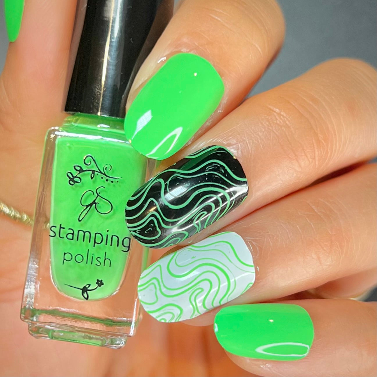 #12 Glee Tree Green - Nail Stamping Color (5 Free Formula)