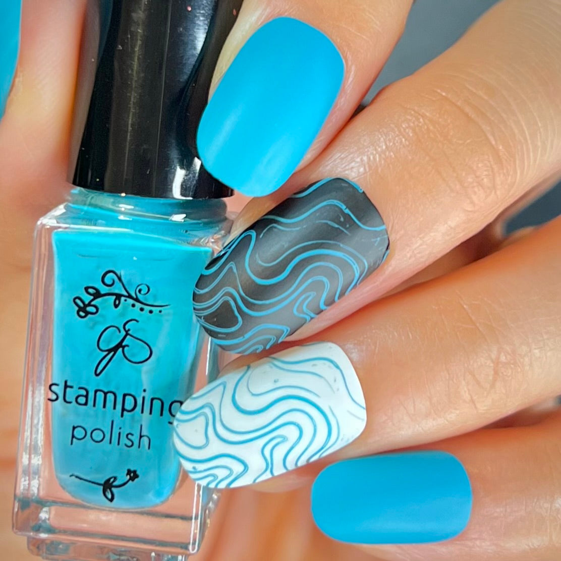 #134 - Teal-tally Crazy For You - Nail Stamping Color (5 Free Formula)