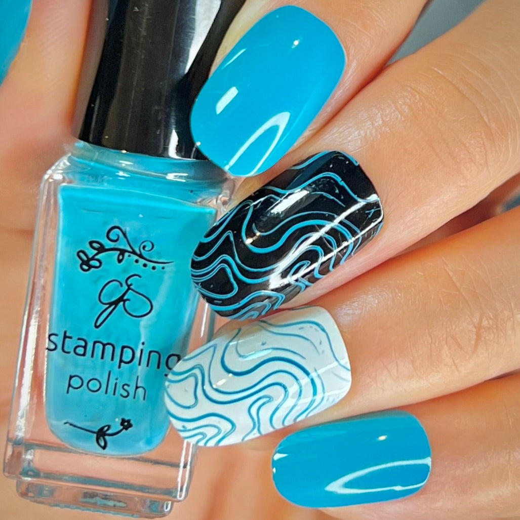 #134 - Teal-tally Crazy For You - Nail Stamping Color (5 Free Formula)