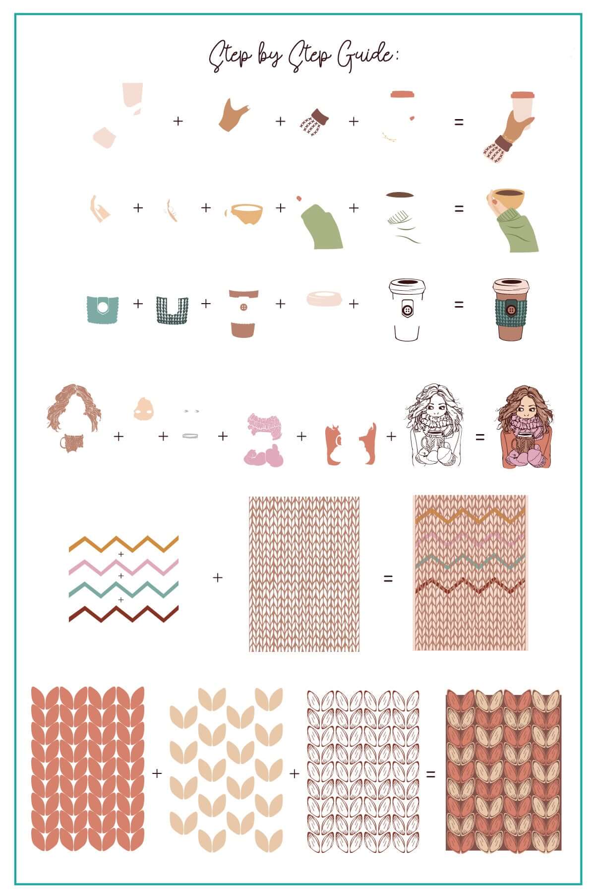 layered-nail-art-layered-stamping-plate-how-to-card-with-colorful-designs-of-sweater-patterns-knitting-and-coffee-cups