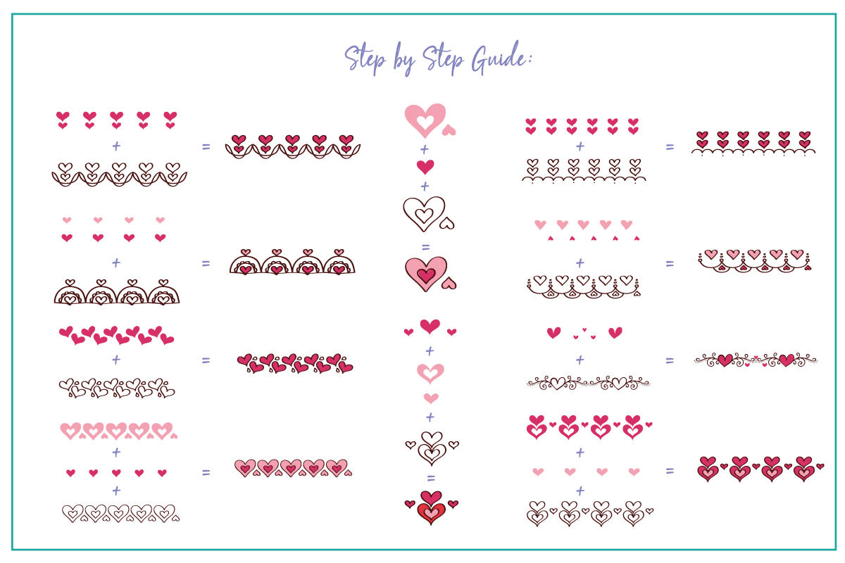 Love Connection (CjSV-50) Steel Nail Art Stamping Plate