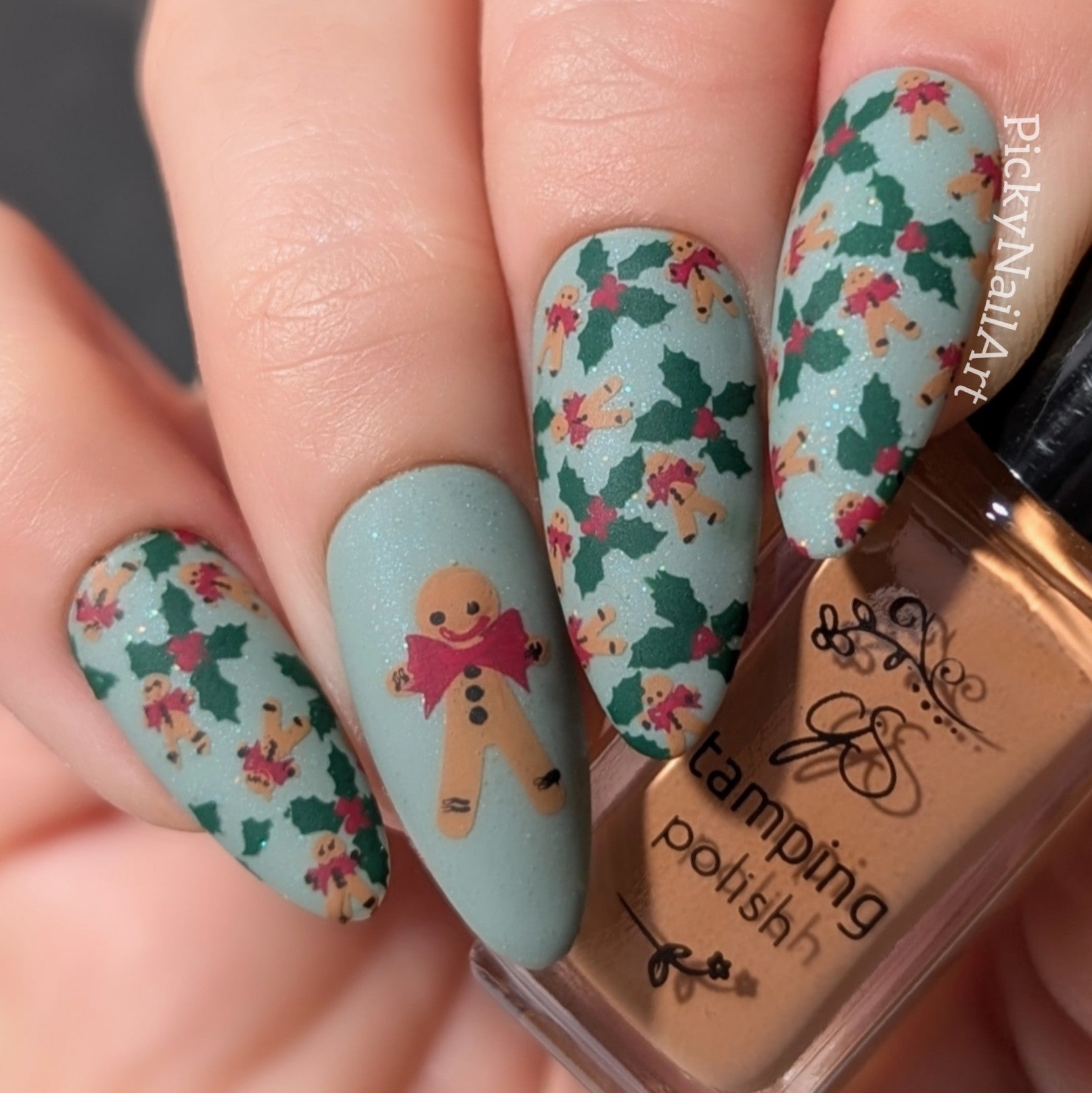 Gifts, Glides, and Holly Vibes - Wallpaper (CjSC-88) Steel Nail Art Layered Stamping Plate