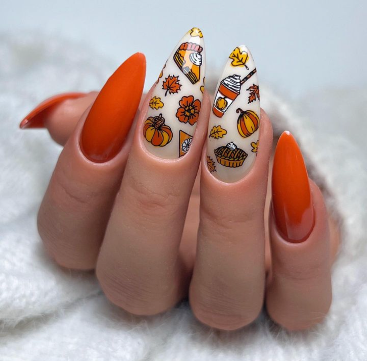 Autumn Skies, Pumpkin Pies (CjSH-101) Steel Nail Art Layered Stamping Plate