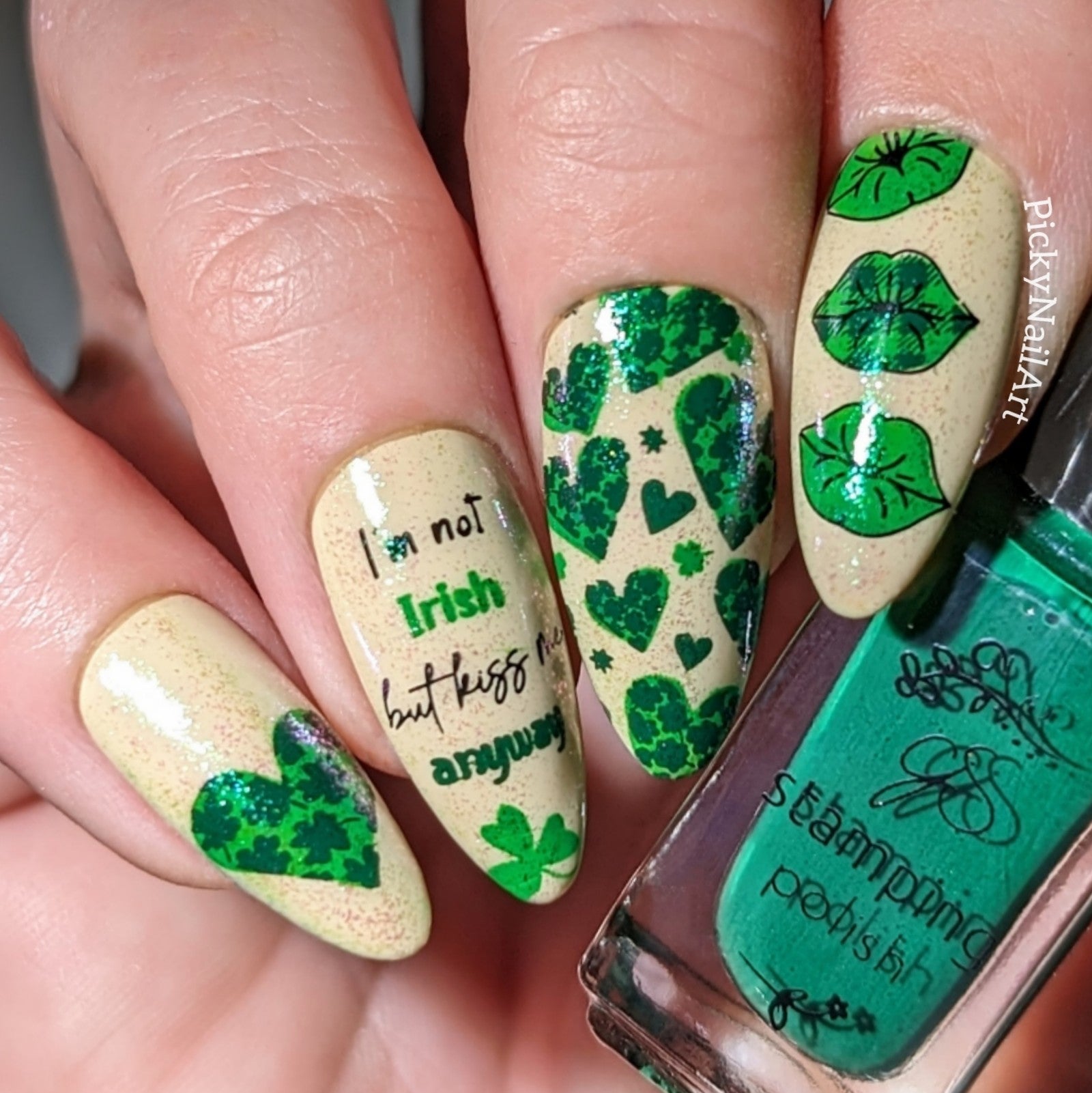 Shake Your Shamrocks (CjSH-103) Steel Nail Art Layered Stamping Plate