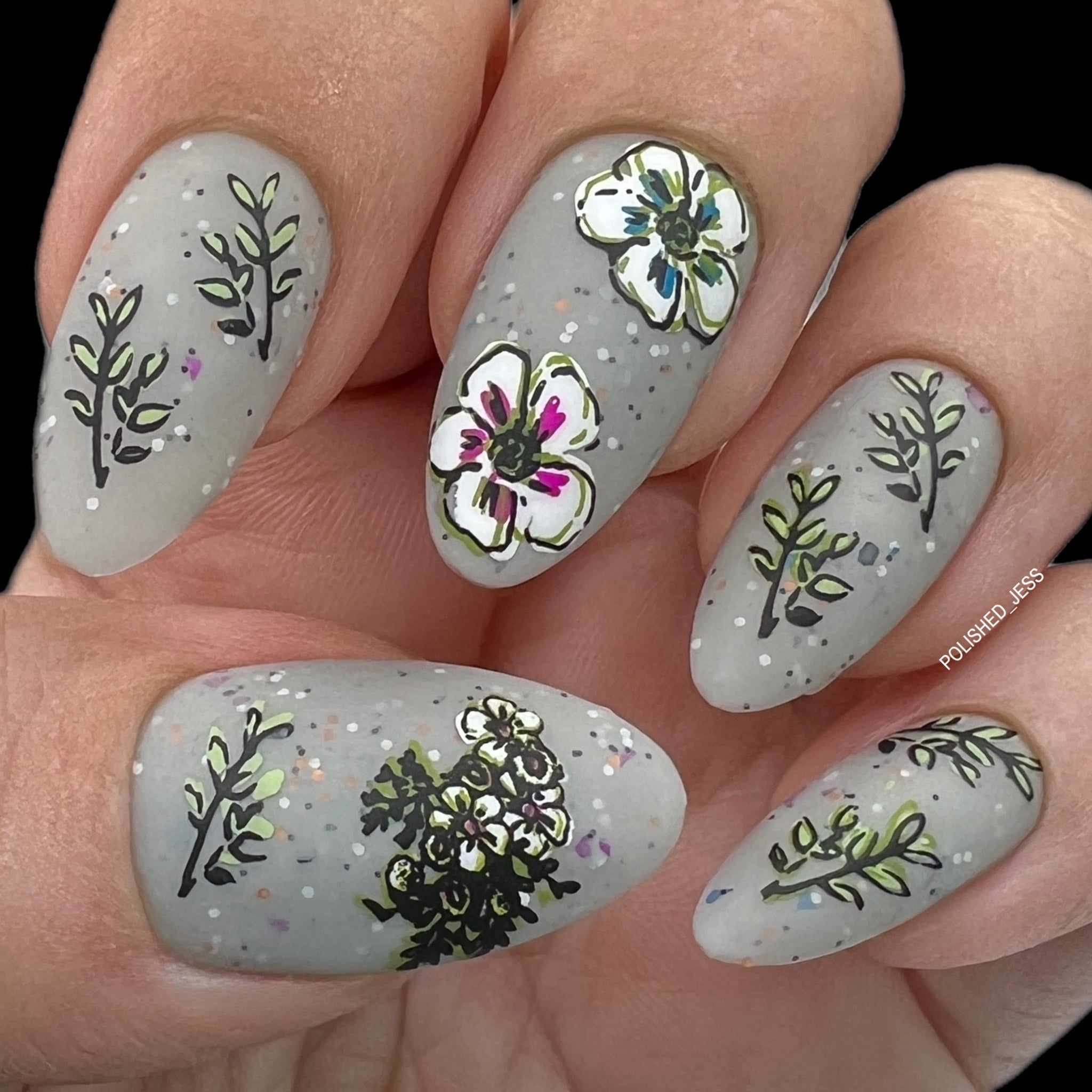 Easter Floral (CjSH-88) Steel Nail Art Layered Stamping Plate