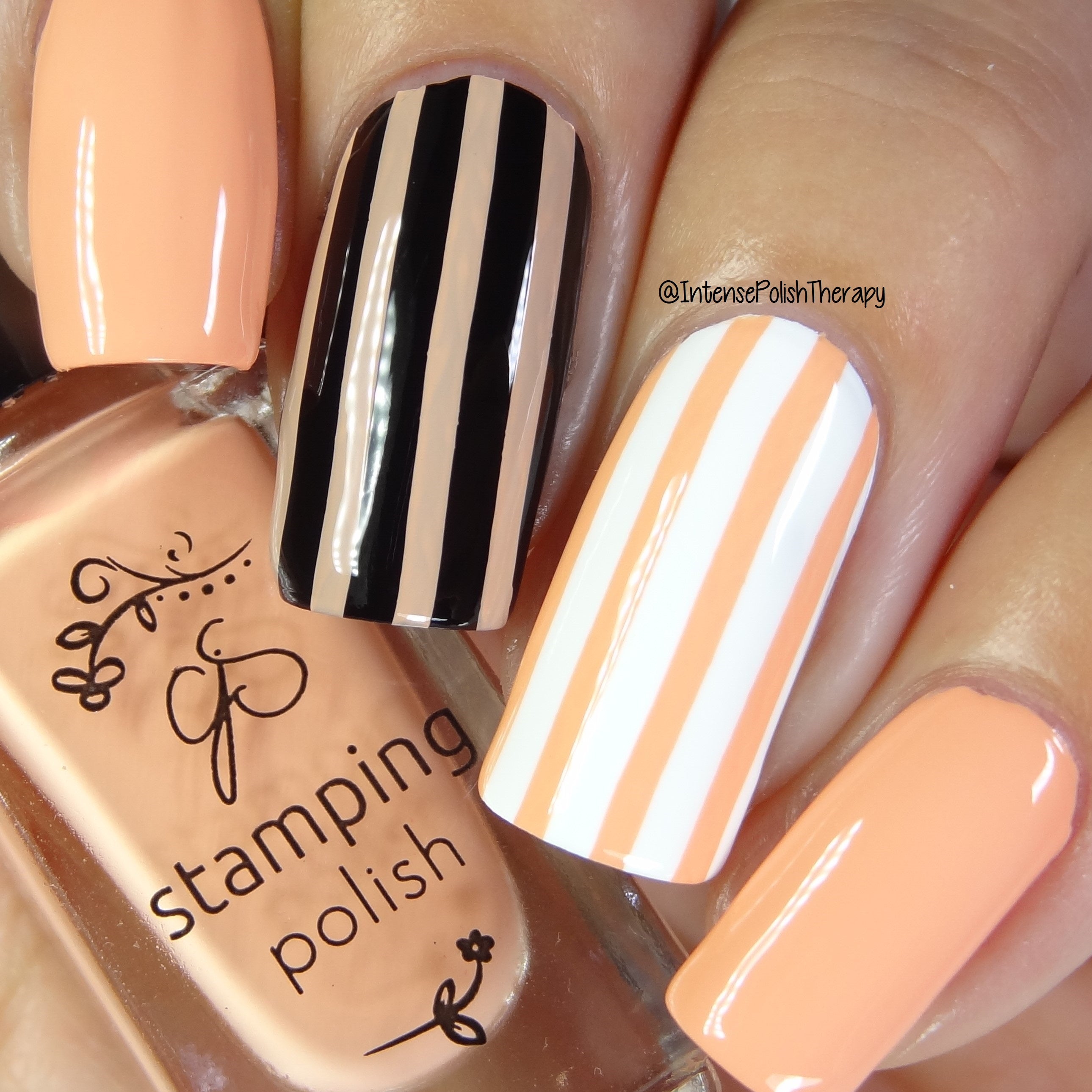 #65 Bambina Peach - Nail Stamping Color (5 Free Formula) Polish Clear Jelly Stamper 