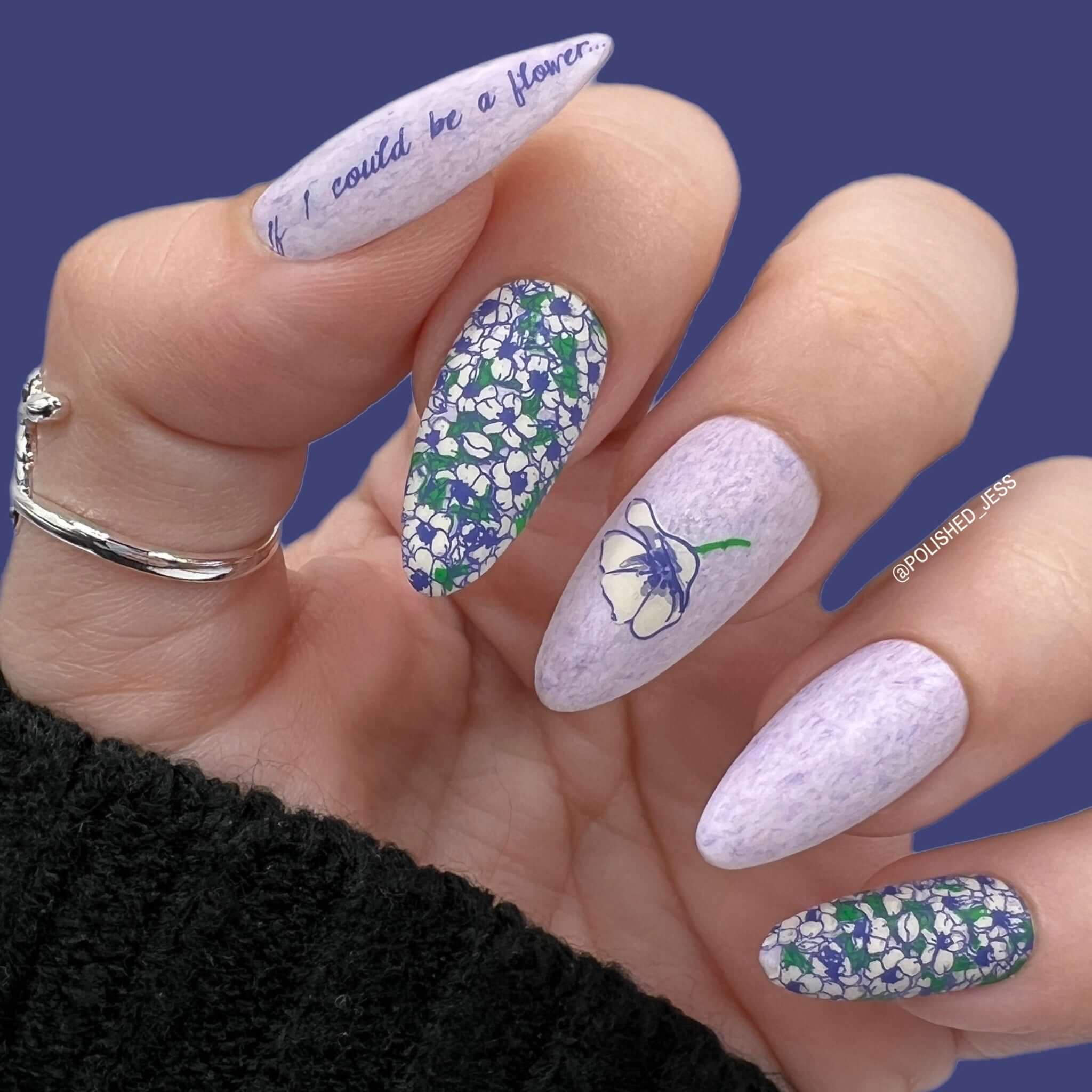 beautiful-floral-nail-art-manicure-if-i-could-be-a-flower