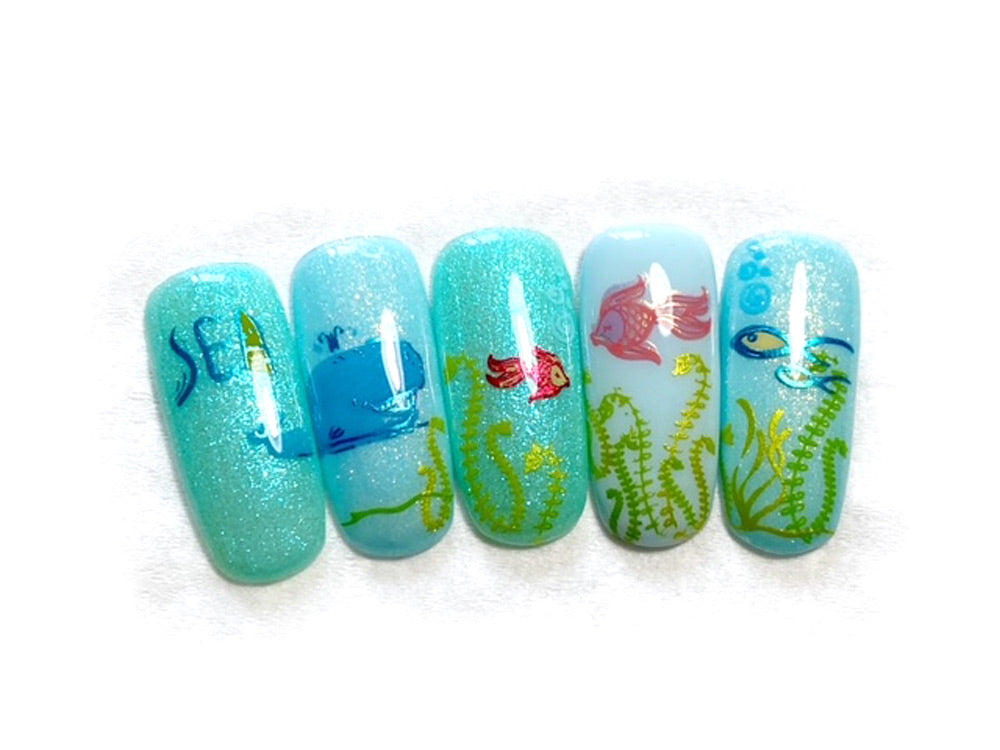 I Need Vitamin SEA (CjS-207) Steel Layered Nail Art Stamping Plate