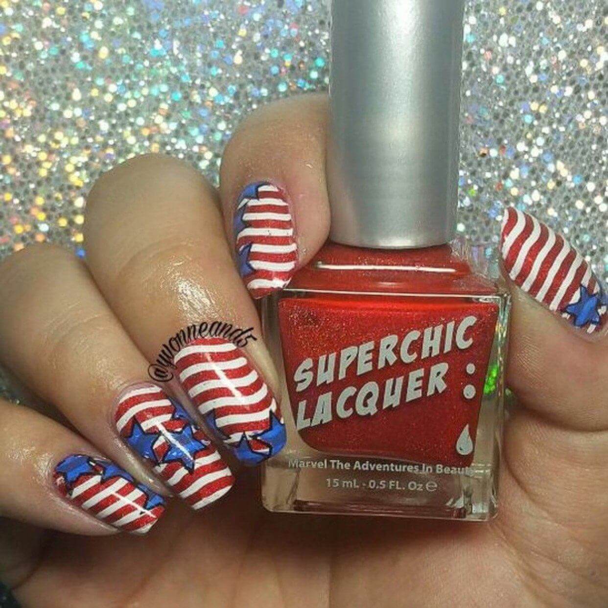 manicure-showing-nail-art-designs-of-stars-and-stripes